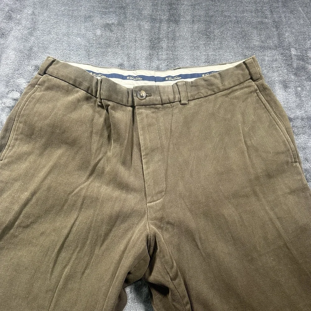 Brooks Brothers Hudson Pants Mens 38/30Advantage Chino Slacks (525) Brown